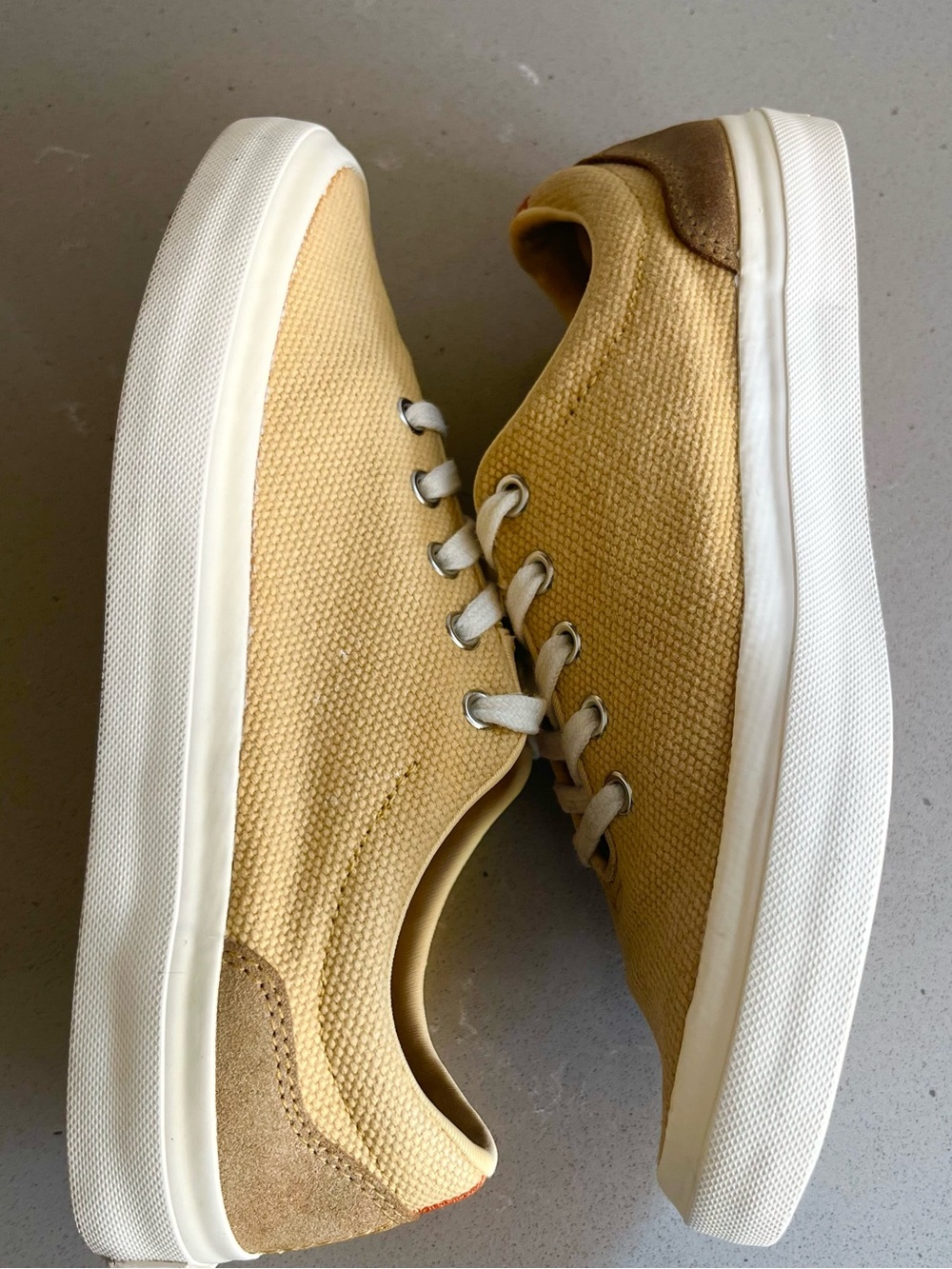 Arbor Legacy Yellow Lace Up Canvas Sneakers Shoes Women’s Size 6.5 - Picture 9 of 12